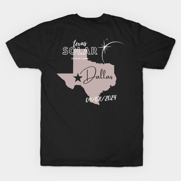 Solar eclipse Dallas Texas space event 04/08/24 eclipse day souvenir by riverabryan129